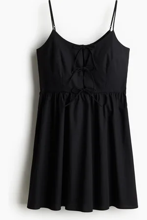 H&M Abito in popeline con laccetti