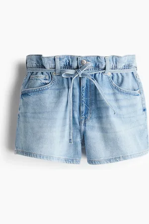 H&M Shorts in denim con vita a sacchetto High Rise