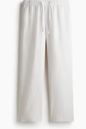 H&M Pantaloni in misto lino Relaxed Fit