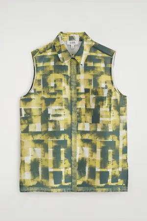 H&M PRINTED SLEEVELESS SHIRT