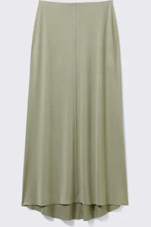 H&M Maxi gonna fluida con orlo asimmetrico