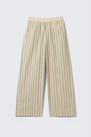 H&M Pantaloni da pigiama loose in cotone a righe