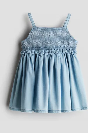 H&M Abito in denim con smock