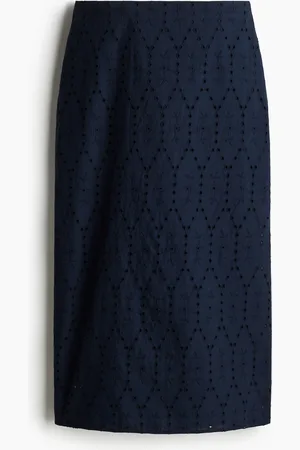 H&M Gonna a tubino con sangallo