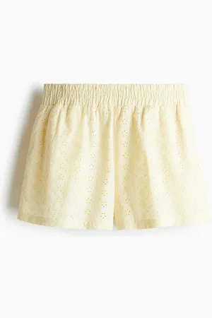 H&M Shorts a vita alta in sangallo