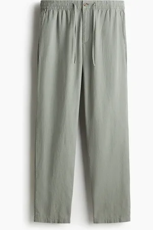 H&M Pantaloni misto lino Regular Fit