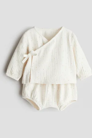 H&M Set 2 pezzi incrociato in mussola