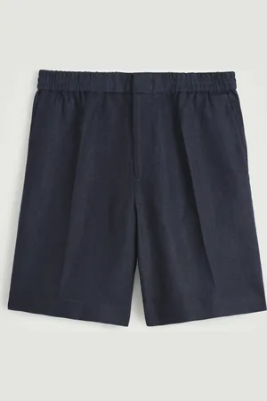 H&M ELASTICATED LINEN SHORTS
