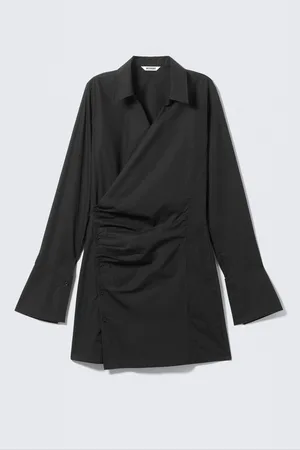 H&M Mini abito chemisier asimmetrico a maniche lunghe