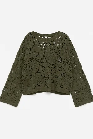 H&M Maglione con lavorazione a maglia aperta