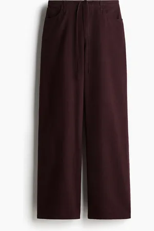 H&M Pantaloni in misto lino con coulisse