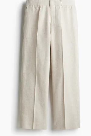 H&M Pantaloni in misto lino Loose Fit