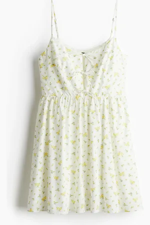 H&M Abito in popeline con laccetti