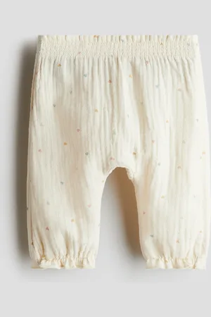 H&M Pantaloni in mussola di cotone