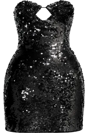 H&M Abito a clessidra con applicazione a forma di rosa