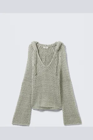 H&M Maglione traforato con cappuccio