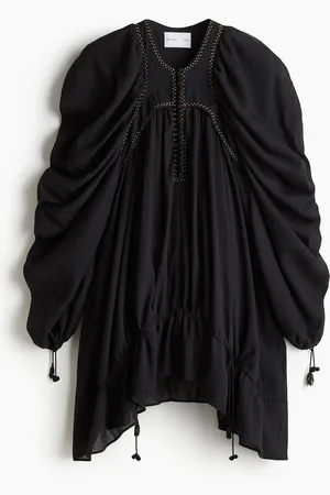 H&M Abito in cotone goffrato