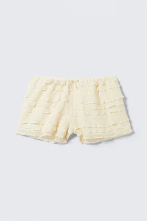 H&M Mini shorts in pizzo arricciato