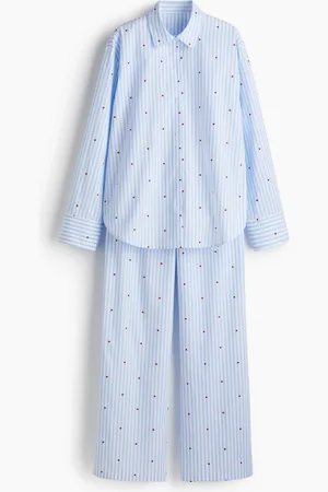 H&M Pigiama in popeline di cotone