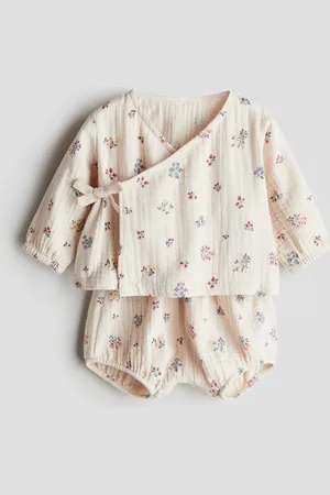 H&M Set 2 pezzi incrociato in mussola