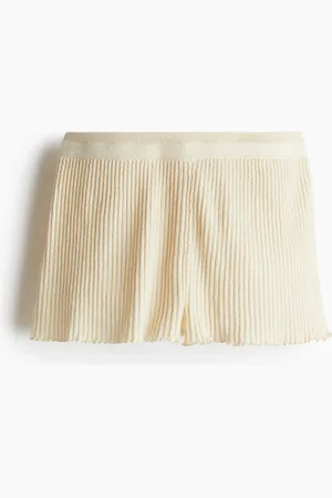 H&M Shorts in maglia di misto lino a coste