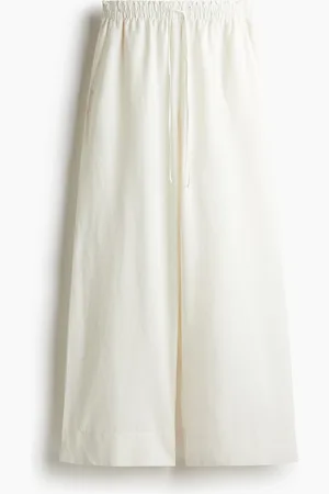 H&M Pantaloni ampi in misto lino