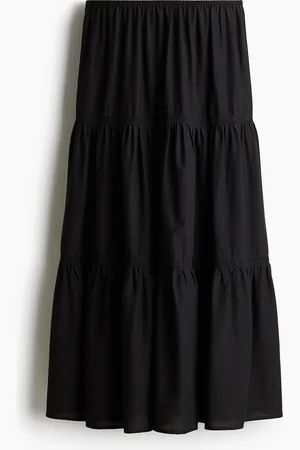 H&M Maxigonna con inserto in pizzo