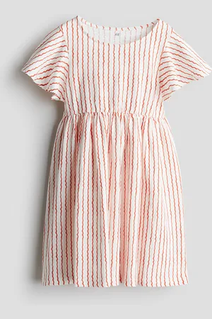 H&M Abito in cotone con maniche a volant