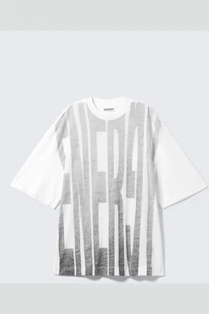 H&M T-shirt oversize con vestibilità ampia e stampa
