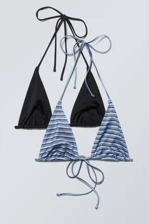 H&M Set da 2 top bikini a triangolo con laccetti