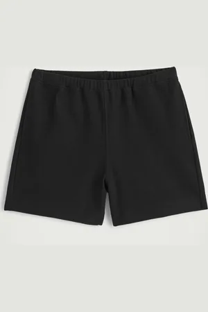 H&M TEXTURED COTTON-JERSEY SHORTS