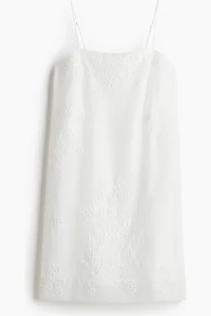 H&M Abito a spalline con sangallo