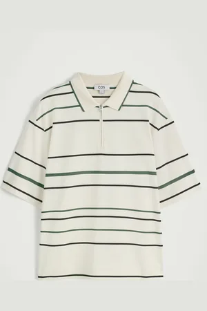 H&M POLO A RIGHE CON MEZZA CERNIERA