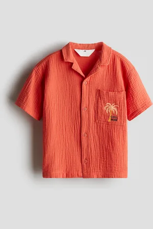 H&M Camicia bowling in mussola di cotone