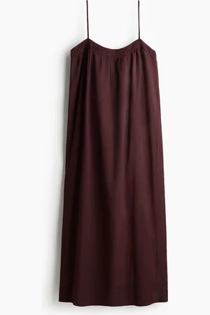 H&M Abito goffrato con spalline sottili