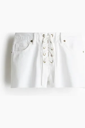 H&M Shorts in denim con laccetti decorativi
