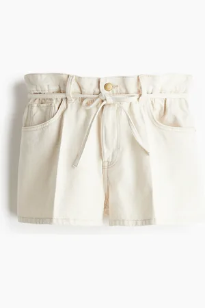 H&M Shorts in denim con vita a sacchetto High Rise