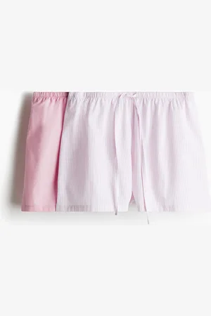 H&M Shorts da pigiama in popeline di cotone 2 pezzi