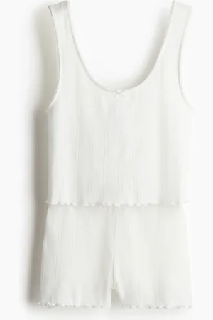 H&M Pigiama in cotone traforato