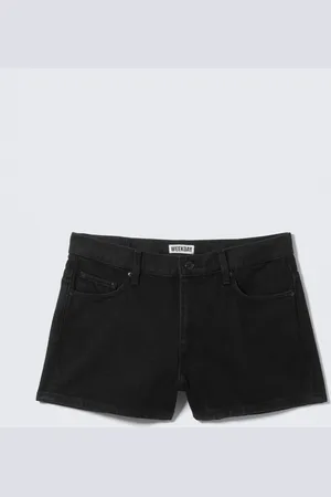 H&M Mini shorts in denim sdrucito Duchess a vita bassa