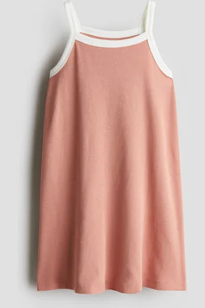 H&M Abito in cotone con spalline sottili