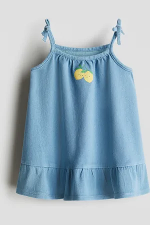 H&M Print-detail denim dress