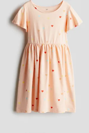 H&M Abito in cotone con maniche a volant