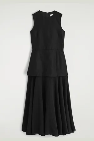 H&M ABITO MIDI CON BALZA EFFETTO SOVRAPPOSTO