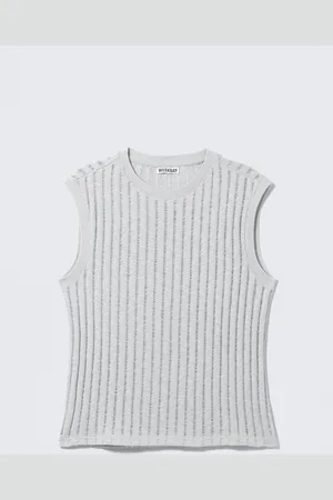 H&M Canotta boxy in cotone strutturato