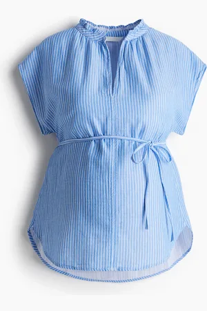 H&M MAMA Camicetta in mussola con cintura da annodare