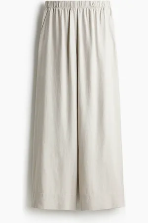 H&M Pantaloni ampi in misto lino