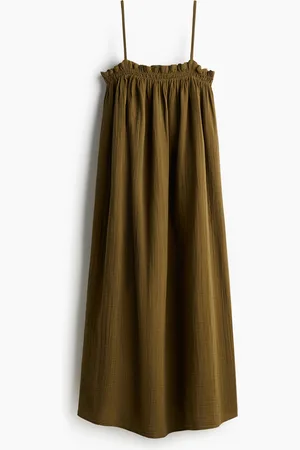 H&M Abito in mussola con spalline sottili