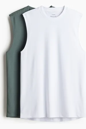 H&M Canotte sportive Regular Fit in DryMove 2 pezzi