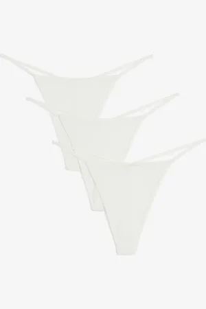 H&M Thong in jersey 3 pezzi